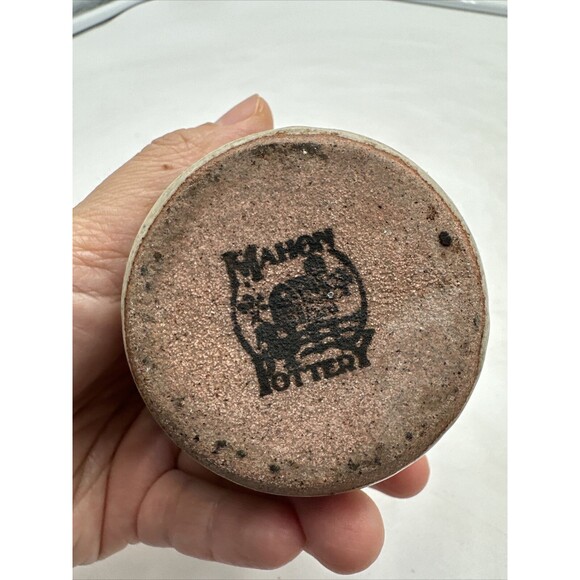 Vintage Mahon Pottery Ireland Stoneware Pineapple Jug Handle Cork Country 4” - Picture 3 of 8